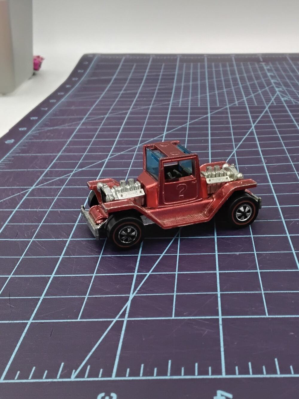 1970 T-4-2 - Red, Blue Glass, Black Interior, No Roof Redline Collectible Loose